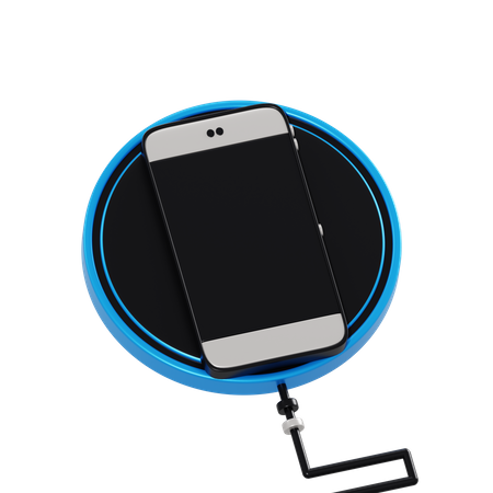Wireless charger 3D Illustration
