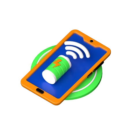 Wireless Charging  3D Icon