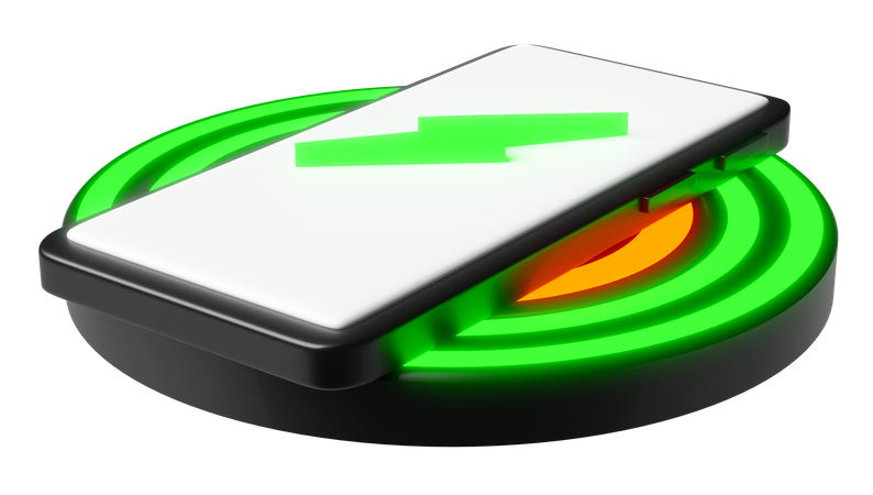 Wireless Charging  3D Icon