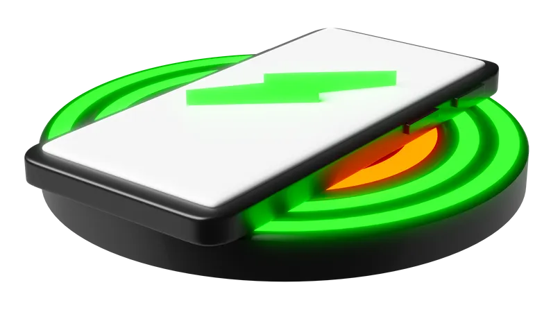 Wireless Charging  3D Icon