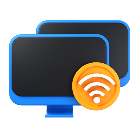 Wireless Connection  3D Icon