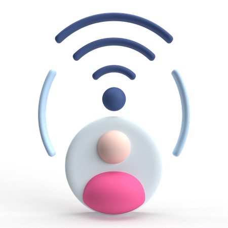 Wireless Connection  3D Icon