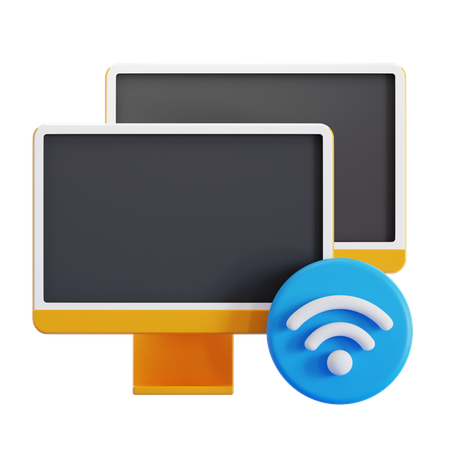 Wireless Connection  3D Icon
