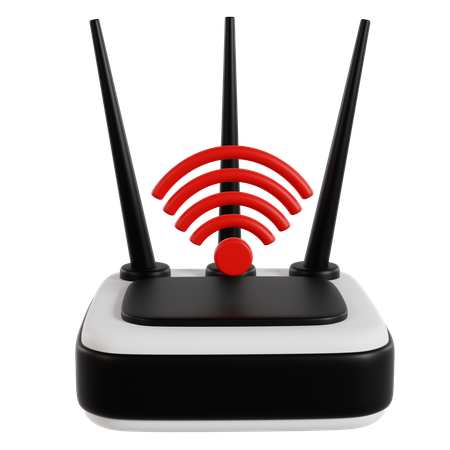 Wireless Connectivity Hub  3D Icon