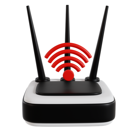 Wireless Connectivity Hub  3D Icon