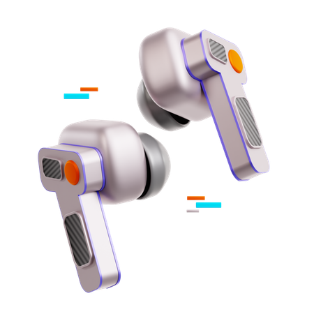 Wireless earbuds  3D Icon