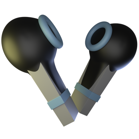 Wireless Earphone  3D Icon