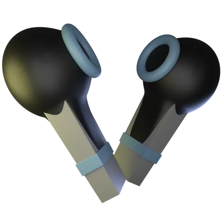 Wireless Earphone  3D Icon