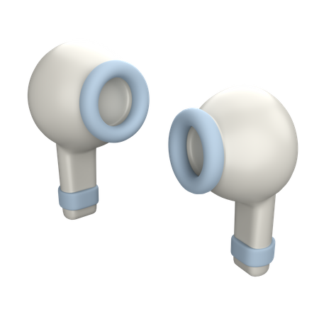 Wireless Earphone  3D Icon