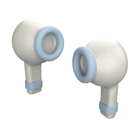 Wireless Earphone  3D Icon