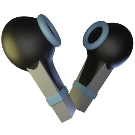 Wireless Earphone  3D Icon