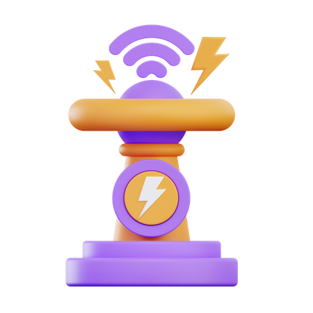 Wireless Electric  3D Icon