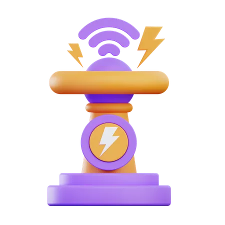 Wireless Electric  3D Icon