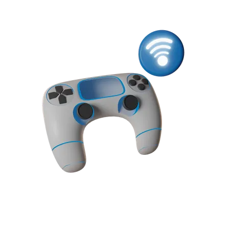 Wireless Game Controller  3D Illustration