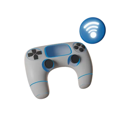 Wireless Game Controller 3D Illustration