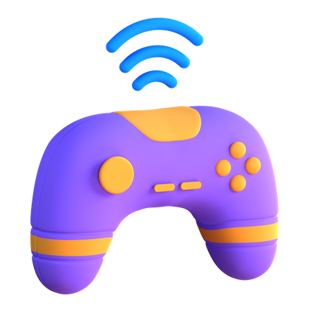 Wireless Gamepad 3D Icon