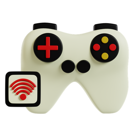 Wireless Gaming Revolution  3D Icon