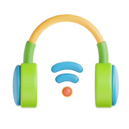 Wireless Headphone  3D Icon