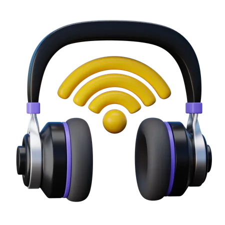 Wireless Headphone  3D Icon