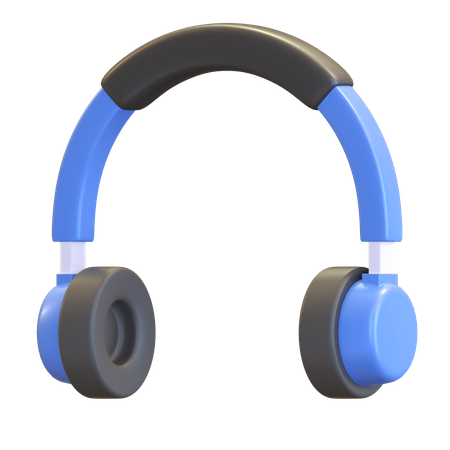 Wireless headphone 3D Illustration