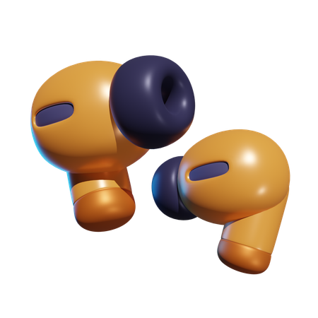 Wireless Headset  3D Icon