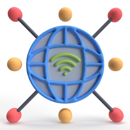 Wireless Internet  3D Icon