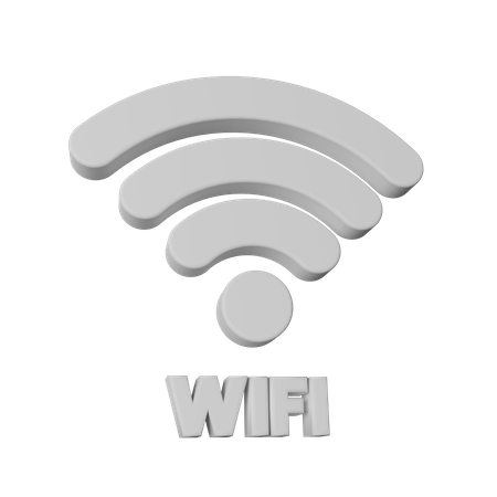 Wireless internet 3D Illustration