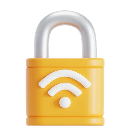 Wireless lock  3D Icon