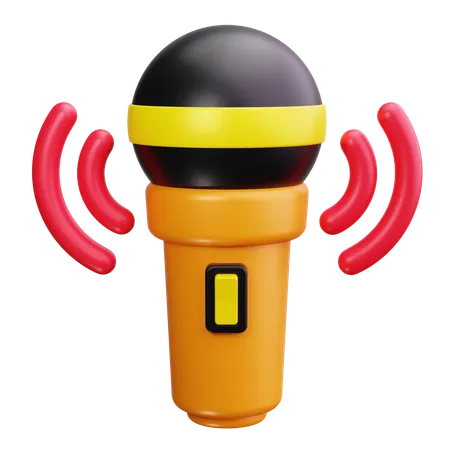 Wireless Mic  3D Icon