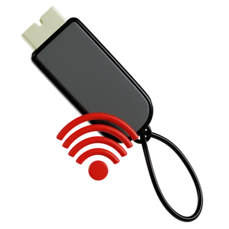 Wireless Modem Connectivity  3D Icon