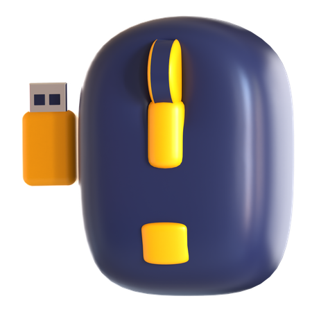 Wireless Mouse  3D Icon