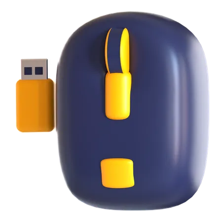 Wireless Mouse  3D Icon