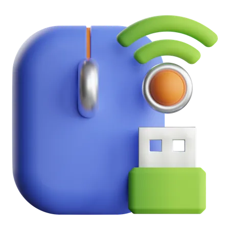 Wireless Mouse  3D Icon