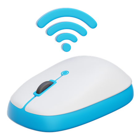 Wireless Mouse  3D Icon