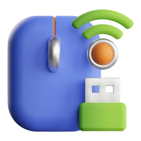 Wireless Mouse  3D Icon