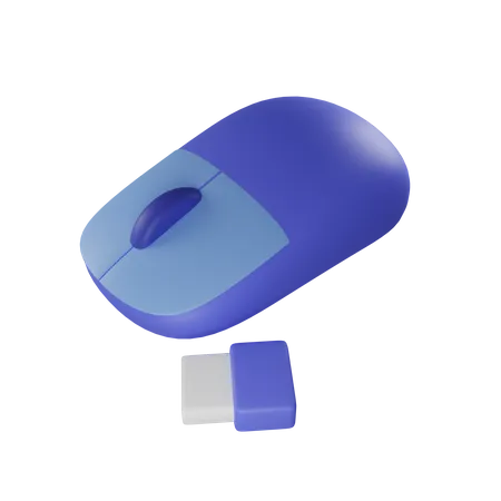 Wireless Mouse  3D Illustration