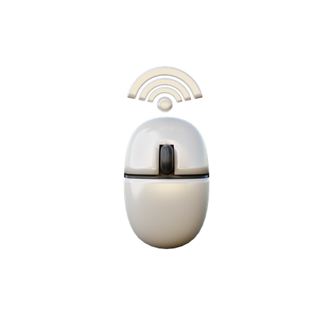 Wireless Mouse  3D Illustration