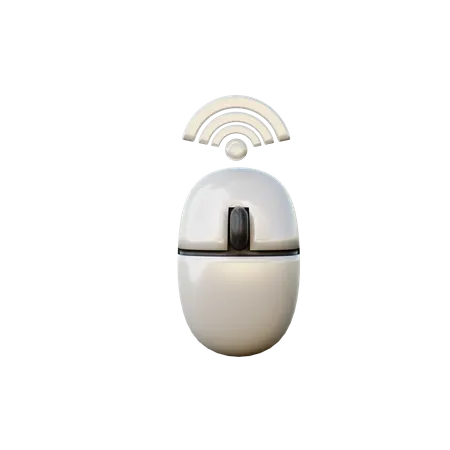 Wireless Mouse  3D Illustration