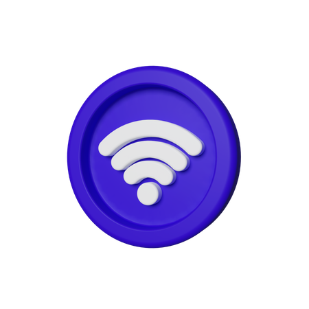 Wireless network  3D Illustration