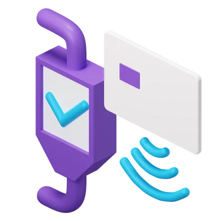 Wireless Payment  3D Illustration