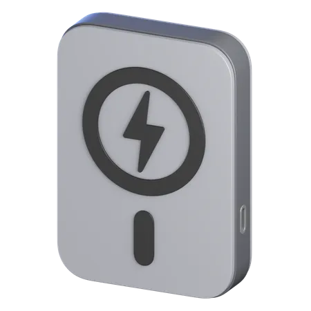 Wireless Power Bank  3D Icon