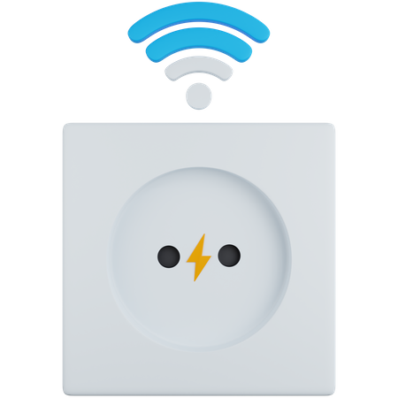 Wireless Power Socket  3D Icon