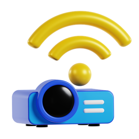 Wireless Projector  3D Icon