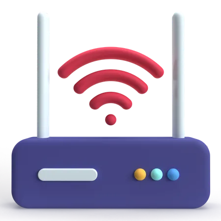 Wireless Router  3D Icon