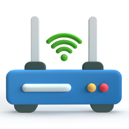 Wireless Router  3D Icon
