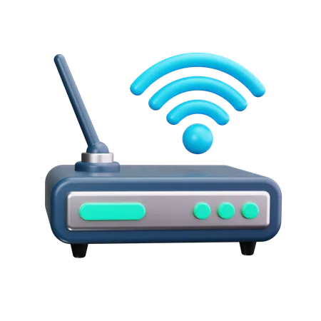 Wireless Router  3D Icon