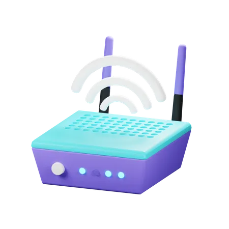 Wireless Router  3D Icon