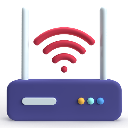 Wireless Router  3D Icon