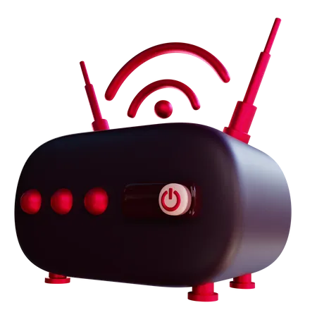 Wireless Router  3D Icon