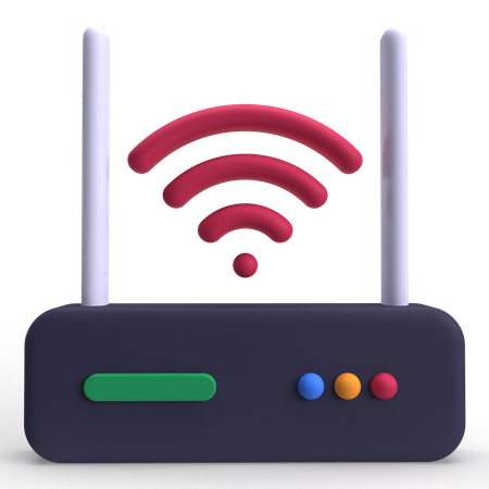 Wireless Router  3D Icon